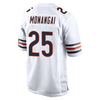 Choea C.Bears #25 Kyle Monangai Player White Home Game Stitched Jerseys