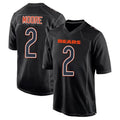 Choea C.Bears #2 D.J. Moore Player Black Carbon Fashion Stitched Jerseys