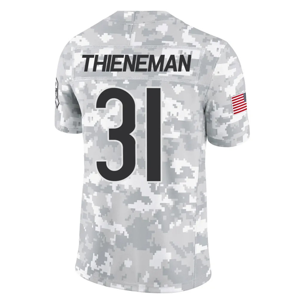 Choea C.Bears #31 Dillon Thieneman Player Arctic Camo Salute to Service Limited Stitched Jerseys
