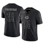 Choea C.Bears #31 Dillon Thieneman Player Black REFLECTIVE Limited Game Stitched Jerseys