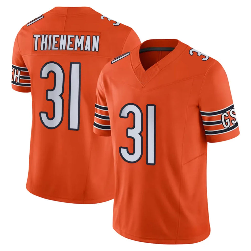 Choea C.Bears #31 Dillon Thieneman Player Orange Vapor F.U.S.E. Limited Home Game Stitched Jerseys