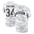Choea C.Bears #34 Walter Payton Player Arctic Camo Salute to Service Performance T-Shirt Limited Stitched Jerseys