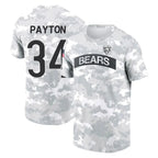 Choea C.Bears #34 Walter Payton Player Arctic Camo Salute to Service Performance T-Shirt Limited Stitched Jerseys