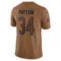 Choea C.Bears #34 Walter Payton Player Brown Salute To Service Limited Stitched Jerseys
