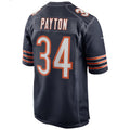 Choea C.Bears #34 Walter Payton Player Navy Home Game Stitched Jerseys