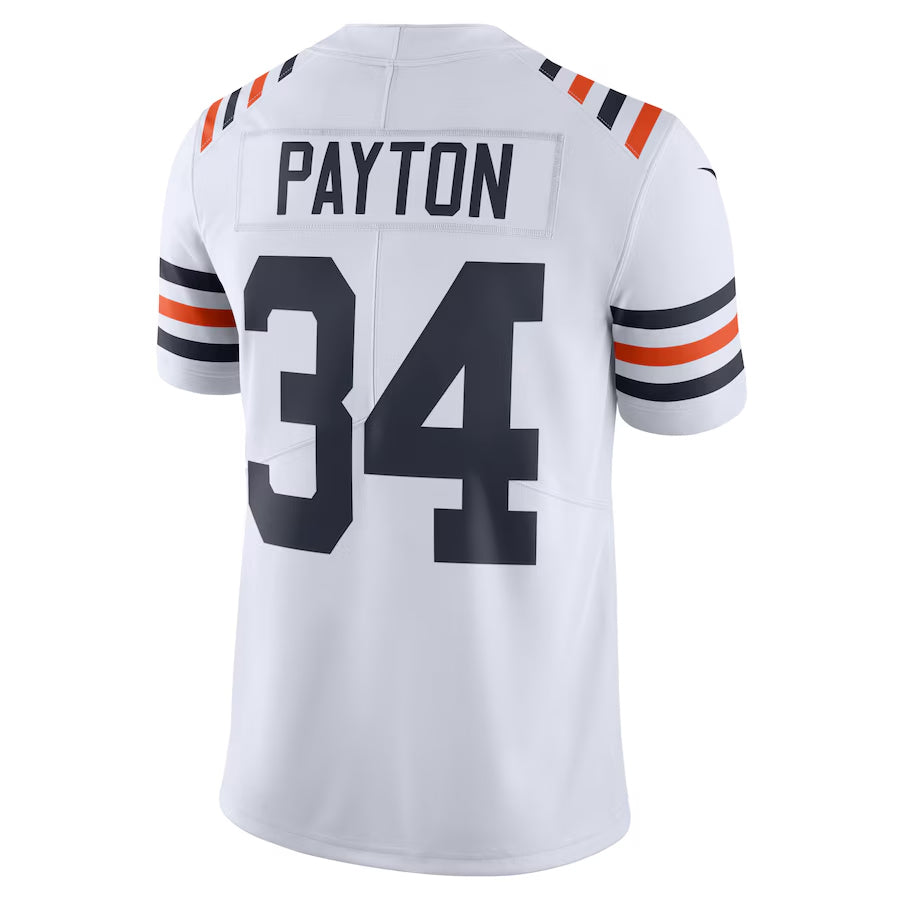 Choea C.Bears #34 Walter Payton Player White Alternate Classic Limited Game Stitched Jerseys