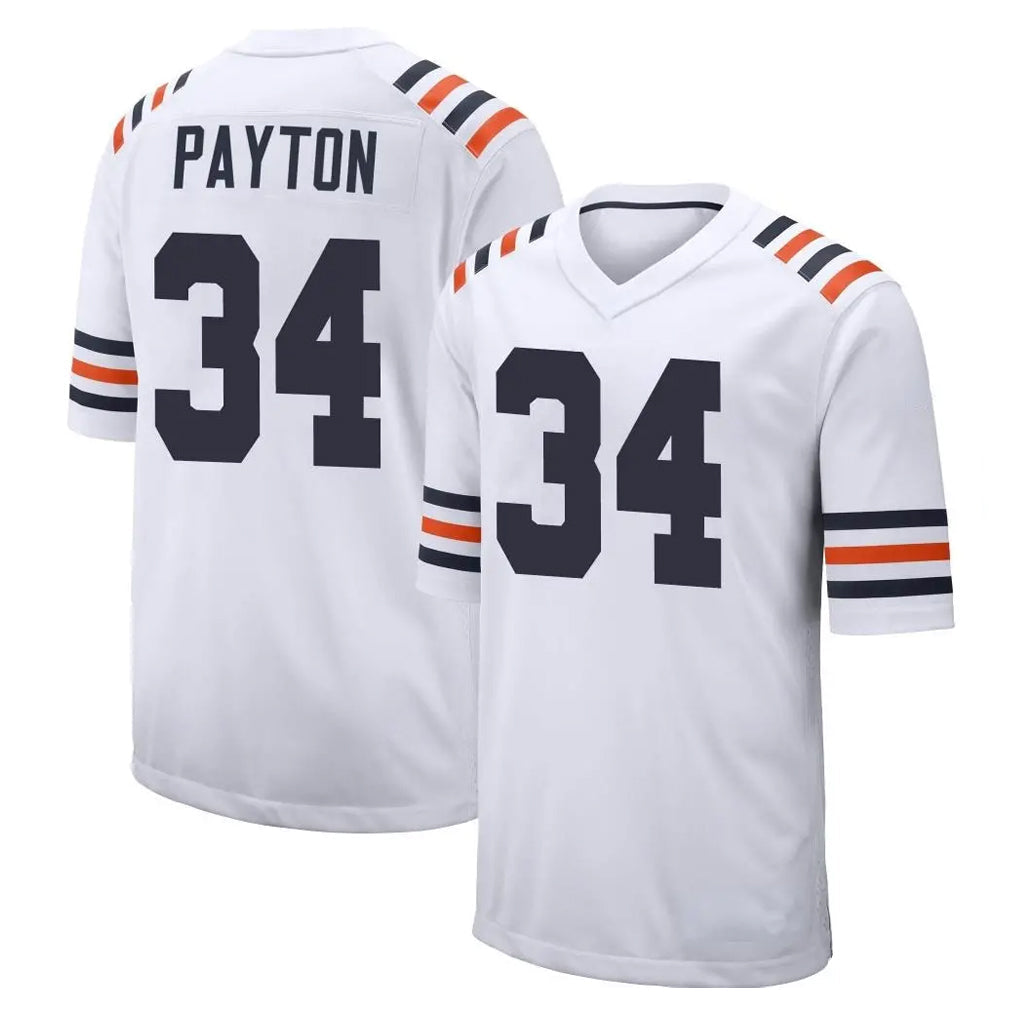 Choea C.Bears #34 Walter Payton Player White Classic Home Game Stitched Jerseys