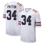 Choea C.Bears #34 Walter Payton Player White Classic Home Game Stitched Jerseys