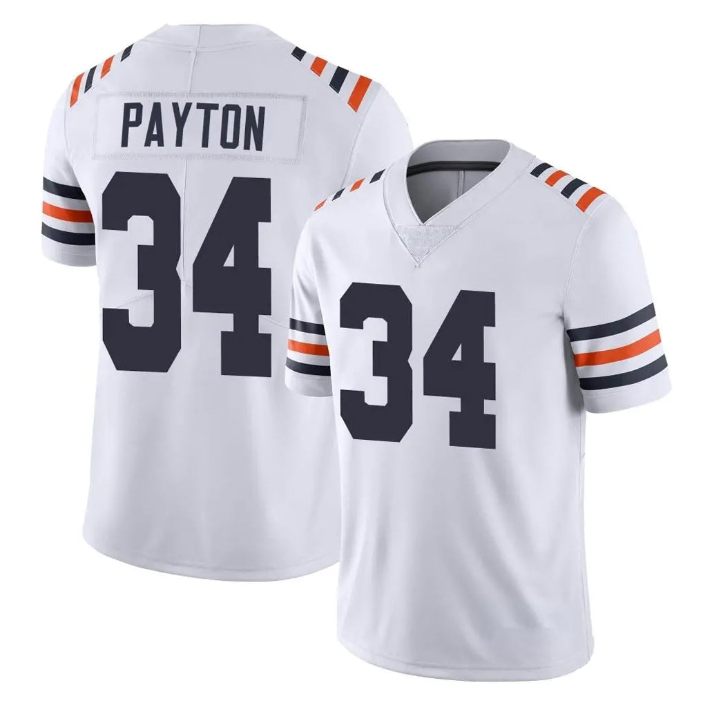 Choea C.Bears #34 Walter Payton Player White Classic Vapor Limited Home Game Stitched Jerseys