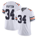 Choea C.Bears #34 Walter Payton Player White Classic Vapor Limited Home Game Stitched Jerseys
