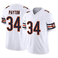 Choea C.Bears #34 Walter Payton Player White Vapor F.U.S.E. Limited Home Game Stitched Jerseys