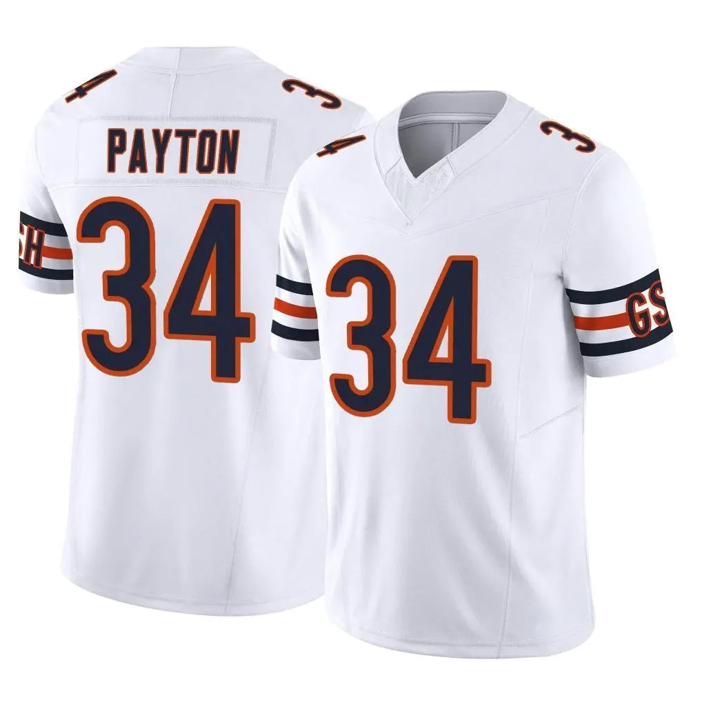Choea C.Bears #34 Walter Payton Player White Vapor F.U.S.E. Limited Home Game Stitched Jerseys