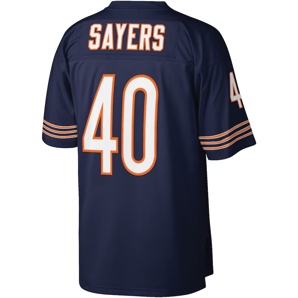 Choea C.Bears #40 Gale Sayers Mitchell & Ness Navy Legacy Replica Jersey