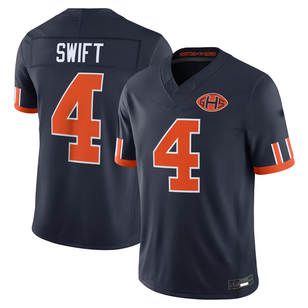 Choea C.Bears #4 D'Andre Swift Navy 2026 Rivalries Collection Limited Stitched Jerseys