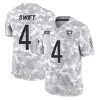 Choea C.Bears #4 D'Andre Swift Player Arctic Camo Salute to Service Limited Stitched Jerseys