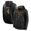 Choea C.Bears #4 D'Andre Swift Player Black Salute to Service Pullover Hoodies Limited Stitched Jerseys
