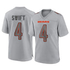 Choea C.Bears #4 D'Andre Swift Player Gray Atmosphere Fashion Game Stitched Jerseys