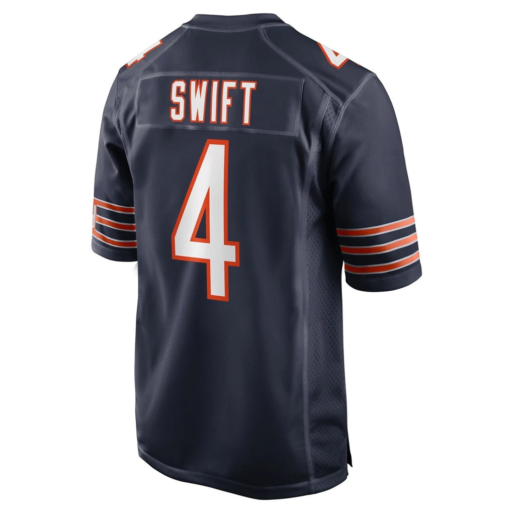 Choea C.Bears #4 D'Andre Swift Player Navy Home Game Stitched Jerseys