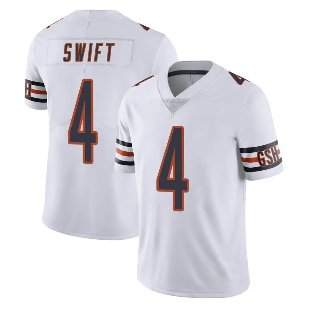 Choea C.Bears #4 D'Andre Swift Player White Vapor Untouchable Limited Home Game Stitched Jerseys