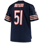 Choea C.Bears #51 Dick Butkus Mitchell & Ness Navy Big & Tall 1966 Retired Player Replica Jersey