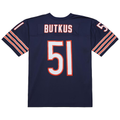 Choea C.Bears #51 Dick Butkus Mitchell & Ness Navy Legacy Replica Stitched Puhic Jersey