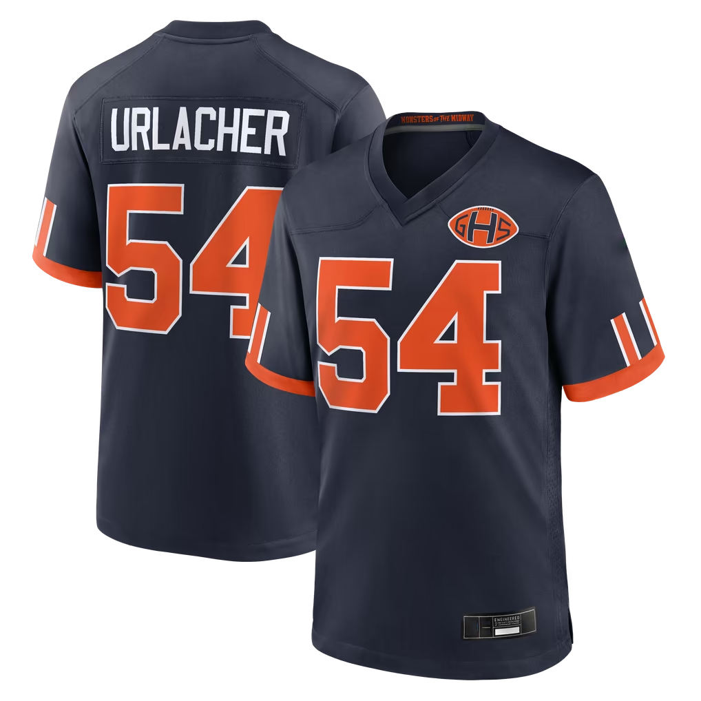 Choea C.Bears #54 Brian Urlacher Navy 2026 Rivalries Collection Game Stitched Jerseys