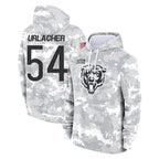 Choea C.Bears #54 Brian Urlacher Player Arctic Camo Salute to Service Pullover Hoodies Limited Stitched Jerseys