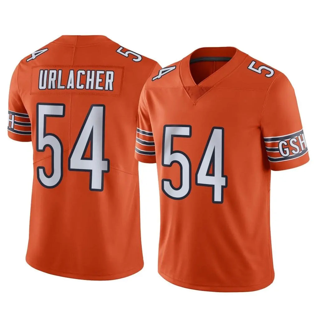 Choea C.Bears #54 Brian Urlacher Player Orange Alternate Vapor Limited Home Game Stitched Jerseys