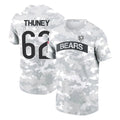 Choea C.Bears #62 Joe Thuney Player Arctic Camo Salute to Service Performance T-Shirt Limited Stitched Jerseys