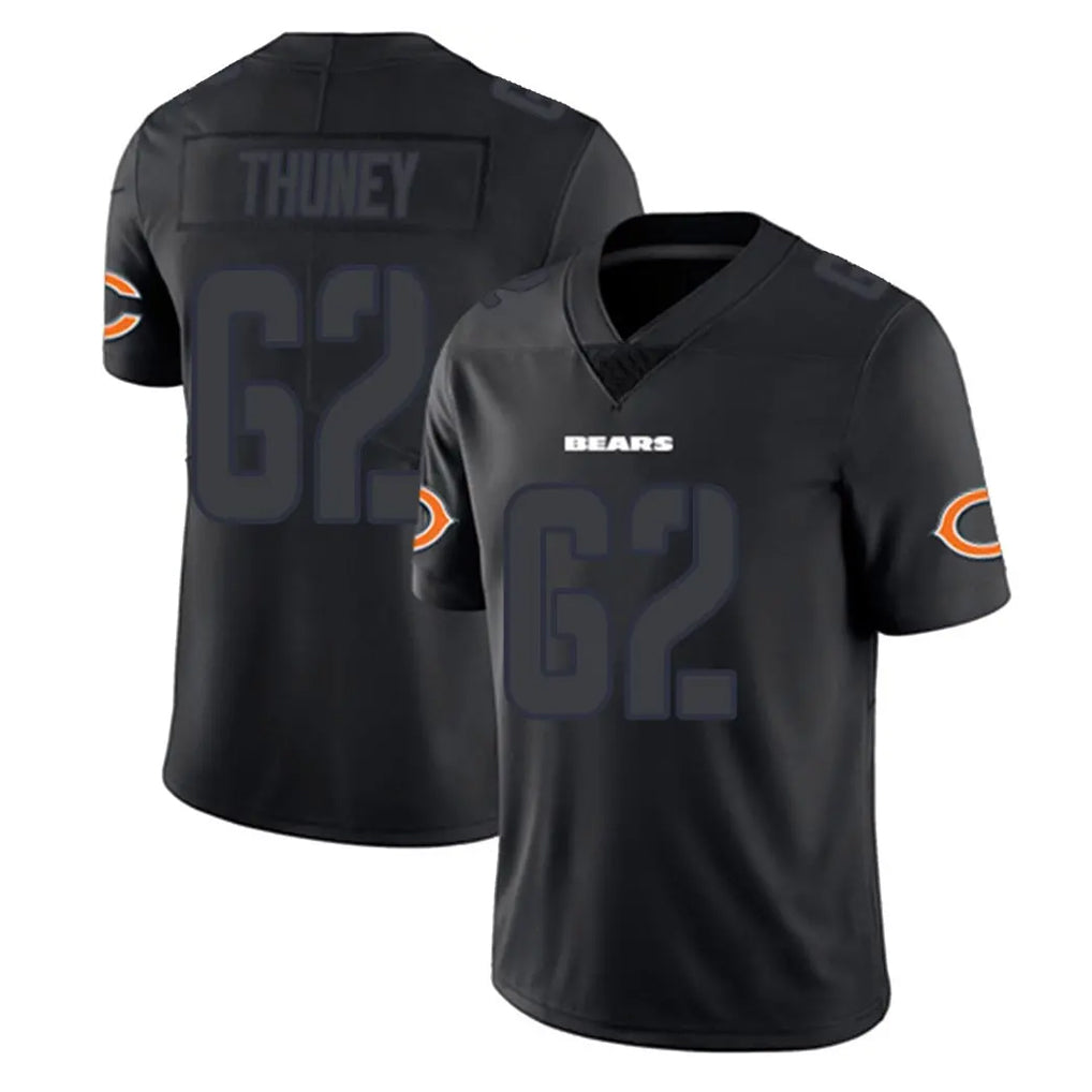 Choea C.Bears #62 Joe Thuney Player Black Impact Limited Game Stitched Jerseys