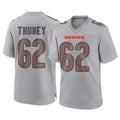 Choea C.Bears #62 Joe Thuney Player Gray Atmosphere Fashion Game Stitched Jerseys