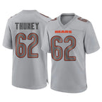 Choea C.Bears #62 Joe Thuney Player Gray Atmosphere Fashion Game Stitched Jerseys