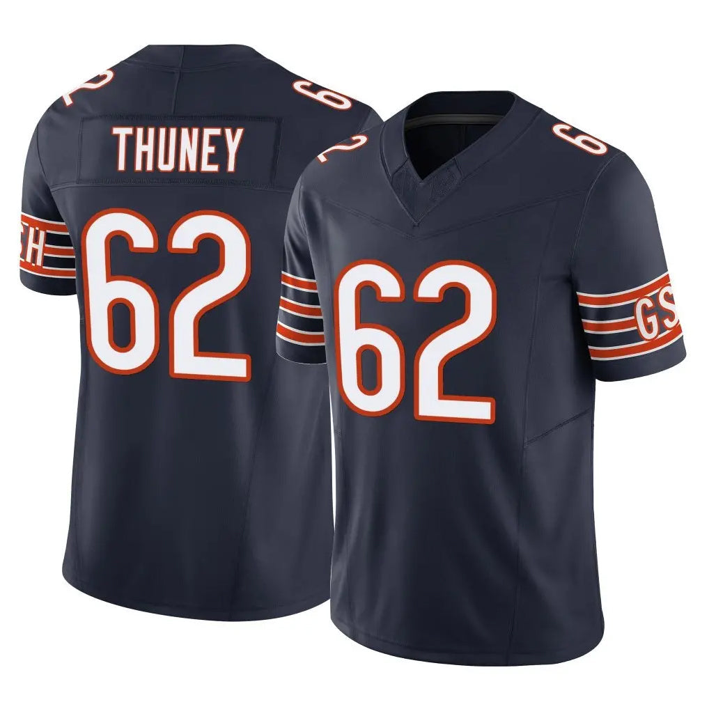 Choea C.Bears #62 Joe Thuney Player Navy Vapor F.U.S.E. Limited Home Game Stitched Jerseys