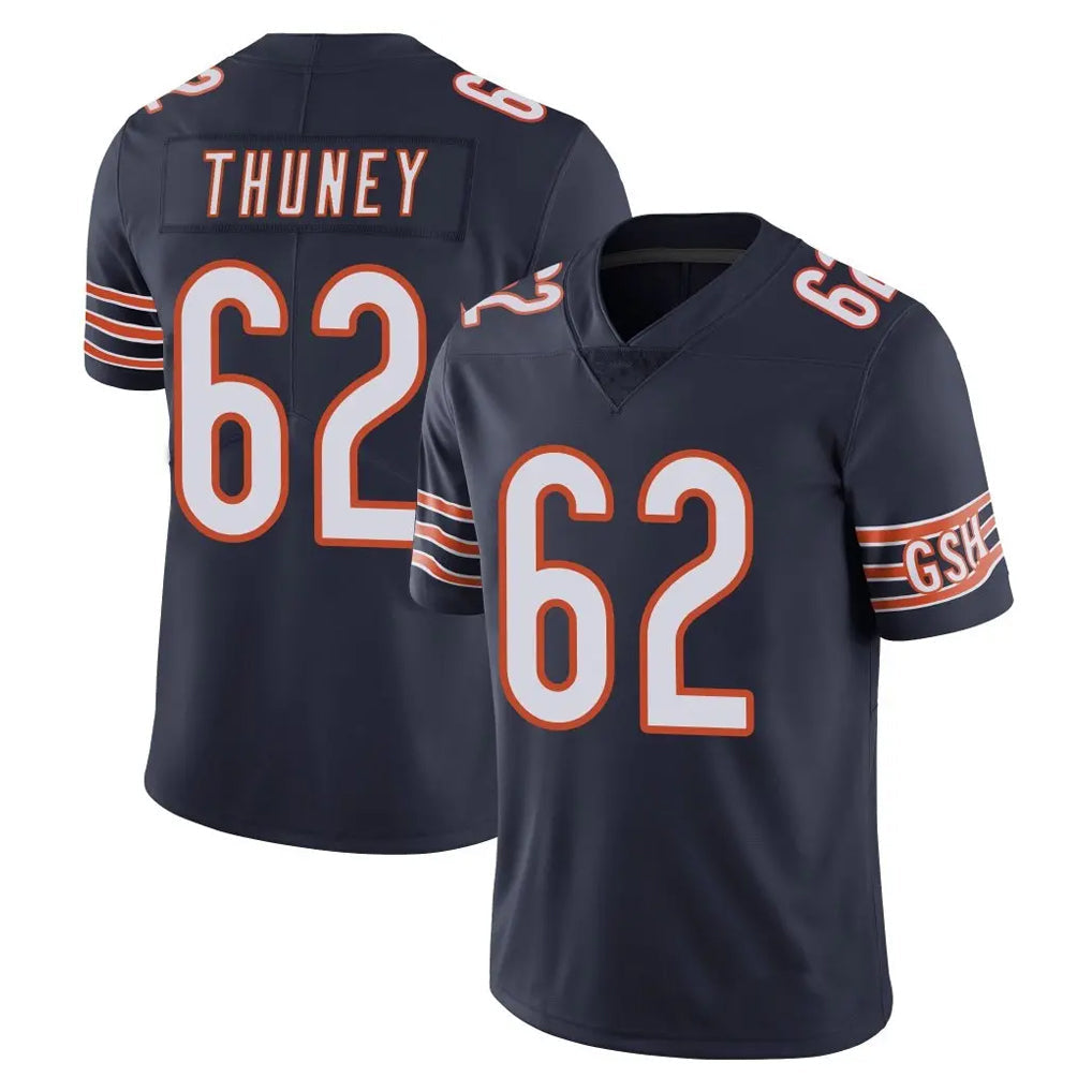 Choea C.Bears #62 Joe Thuney Player Navy Vapor Untouchable Limited Home Game Stitched Jerseys