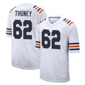Choea C.Bears #62 Joe Thuney Player White Classic Home Game Stitched Jerseys