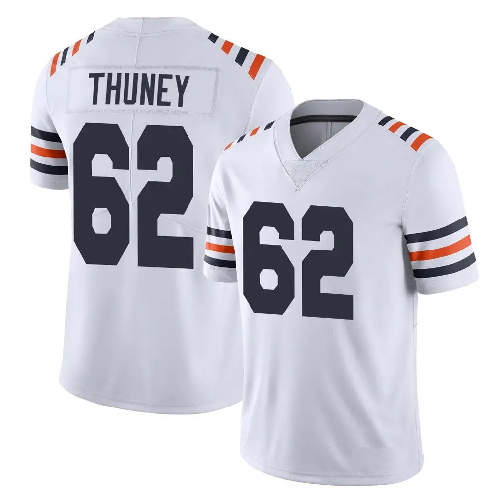 Choea C.Bears #62 Joe Thuney Player White Classic Vapor Limited Home Game Stitched Jerseys