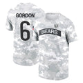 Choea C.Bears #6 Kyler Gordon Player Arctic Camo Salute to Service Performance T-Shirt Limited Stitched Jerseys