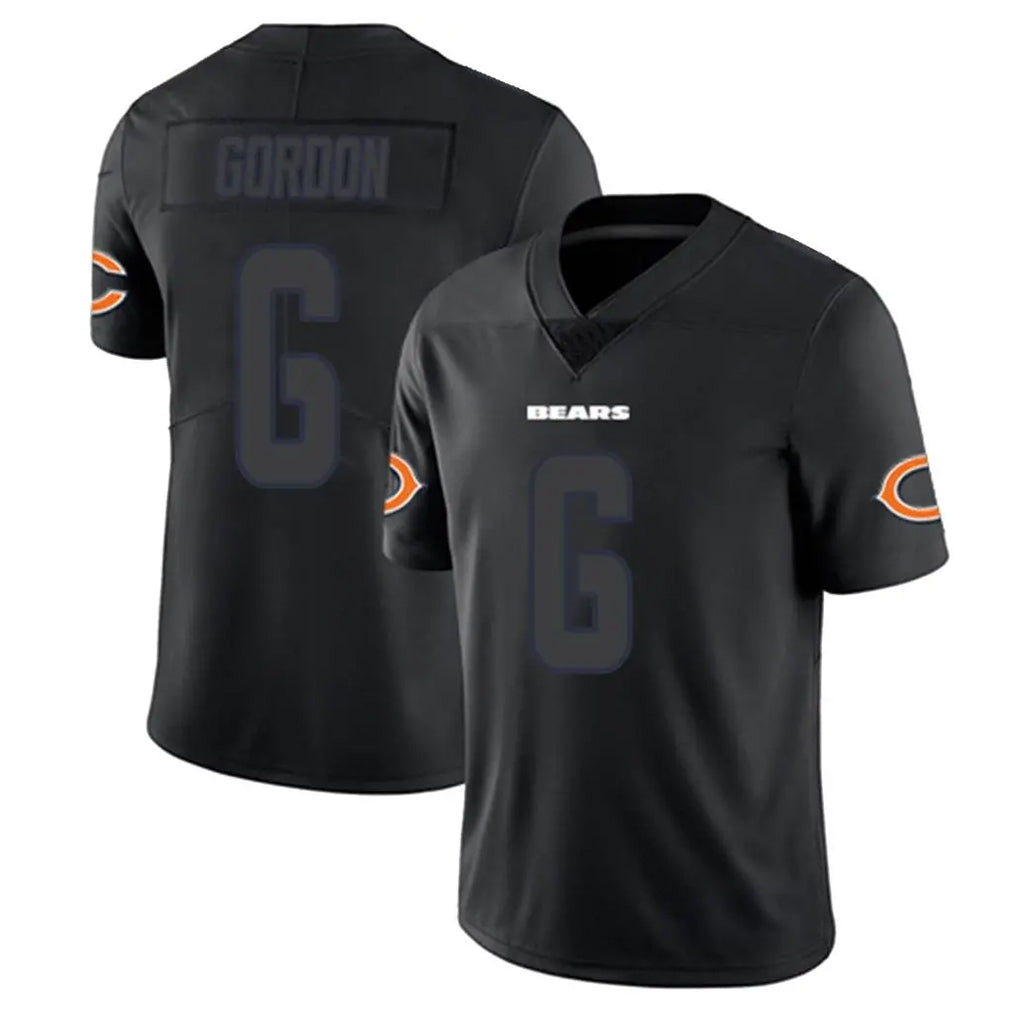 Choea C.Bears #6 Kyler Gordon Player Black Impact Limited Game Stitched Jerseys