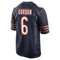 Choea C.Bears #6 Kyler Gordon Player Navy Home Game Stitched Jerseys