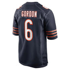 Choea C.Bears #6 Kyler Gordon Player Navy Home Game Stitched Jerseys