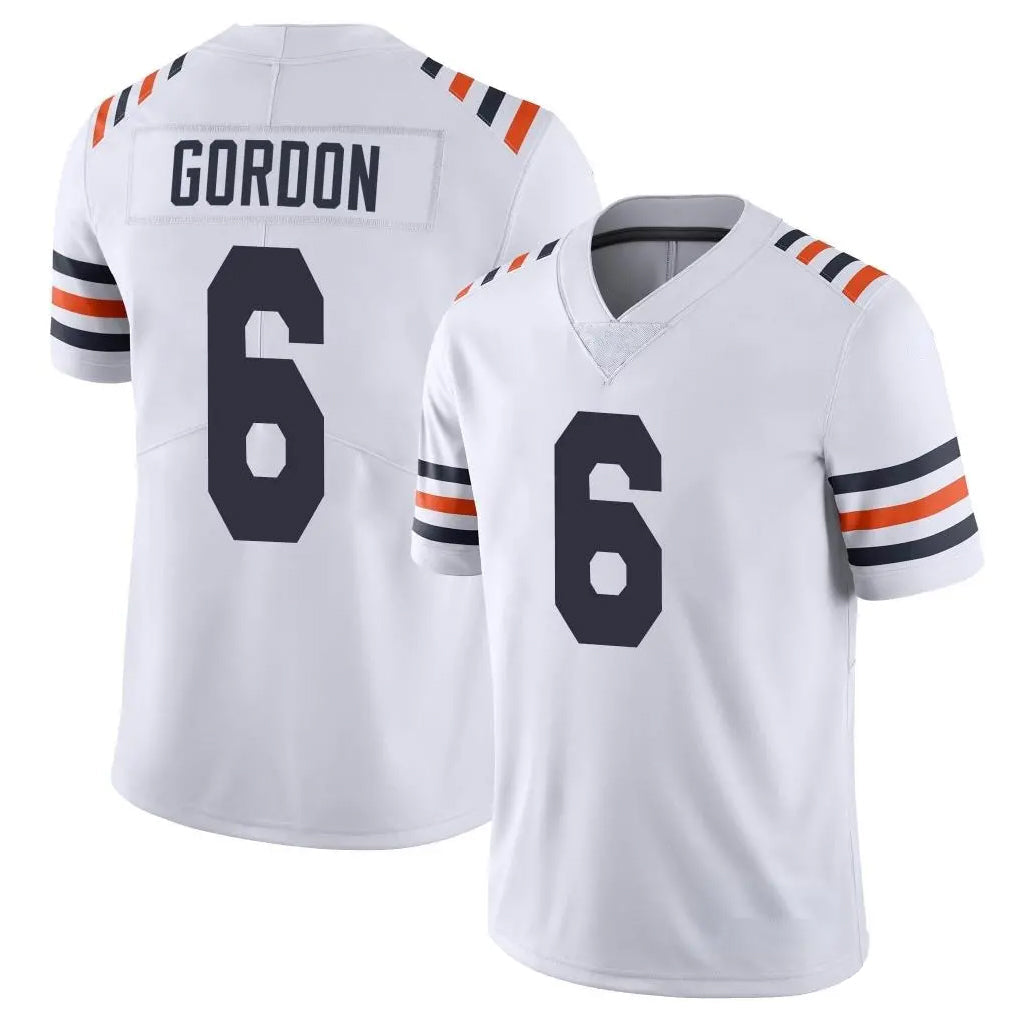 Choea C.Bears #6 Kyler Gordon Player White Classic Vapor Limited Home Game Stitched Jerseys