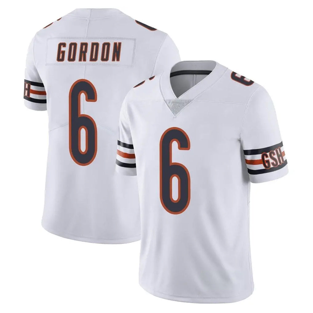 Choea C.Bears #6 Kyler Gordon Player White Vapor Untouchable Limited Home Game Stitched Jerseys