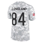 Choea C.Bears #84 Colston Loveland Player Arctic Camo Salute to Service Limited Stitched Jerseys