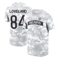 Choea C.Bears #84 Colston Loveland Player Arctic Camo Salute to Service Performance T-Shirt Limited Stitched Jerseys
