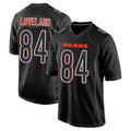 Choea C.Bears #84 Colston Loveland Player Carbon Black Fashion Game Stitched Jerseys