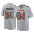 Choea C.Bears #84 Colston Loveland Player Gray Atmosphere Fashion Game Stitched Jerseys