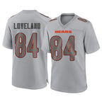 Choea C.Bears #84 Colston Loveland Player Gray Atmosphere Fashion Game Stitched Jerseys