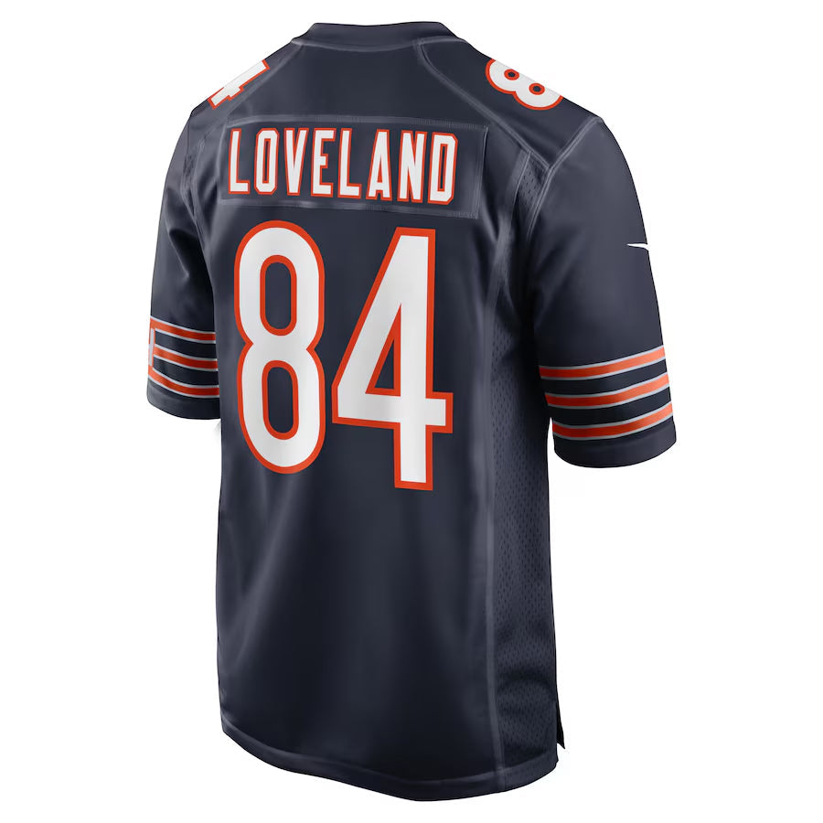 Choea C.Bears #84 Colston Loveland Player Navy Home Game Stitched Jerseys