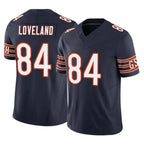 Choea C.Bears #84 Colston Loveland Player Navy Vapor F.U.S.E. Limited Home Game Stitched Jerseys