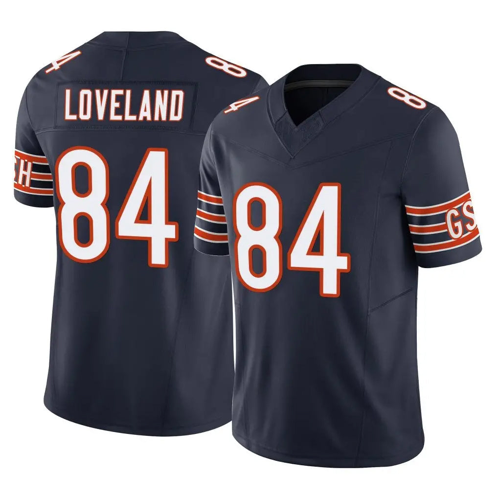 Choea C.Bears #84 Colston Loveland Player Navy Vapor F.U.S.E. Limited Home Game Stitched Jerseys